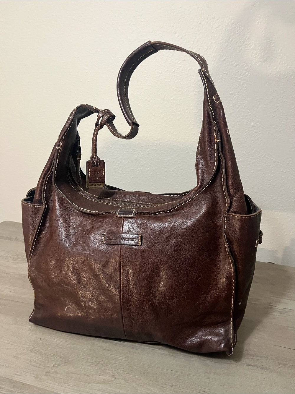 The Frye Company Distressed Leather Tote